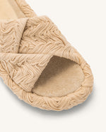 Lilah Woven Platform Sandal - Beige