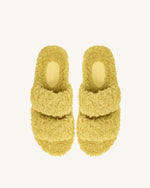 Lexi Faux Fur Platform Sandal - Yellow