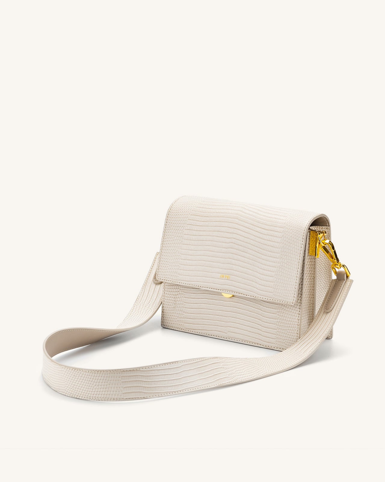 Mini Flap Bag - Ivory Lizard