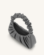 Gabbi Ruched Hobo Handbag - Gray