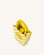 FEI Checkerboard Phone Bag - Yellow & White