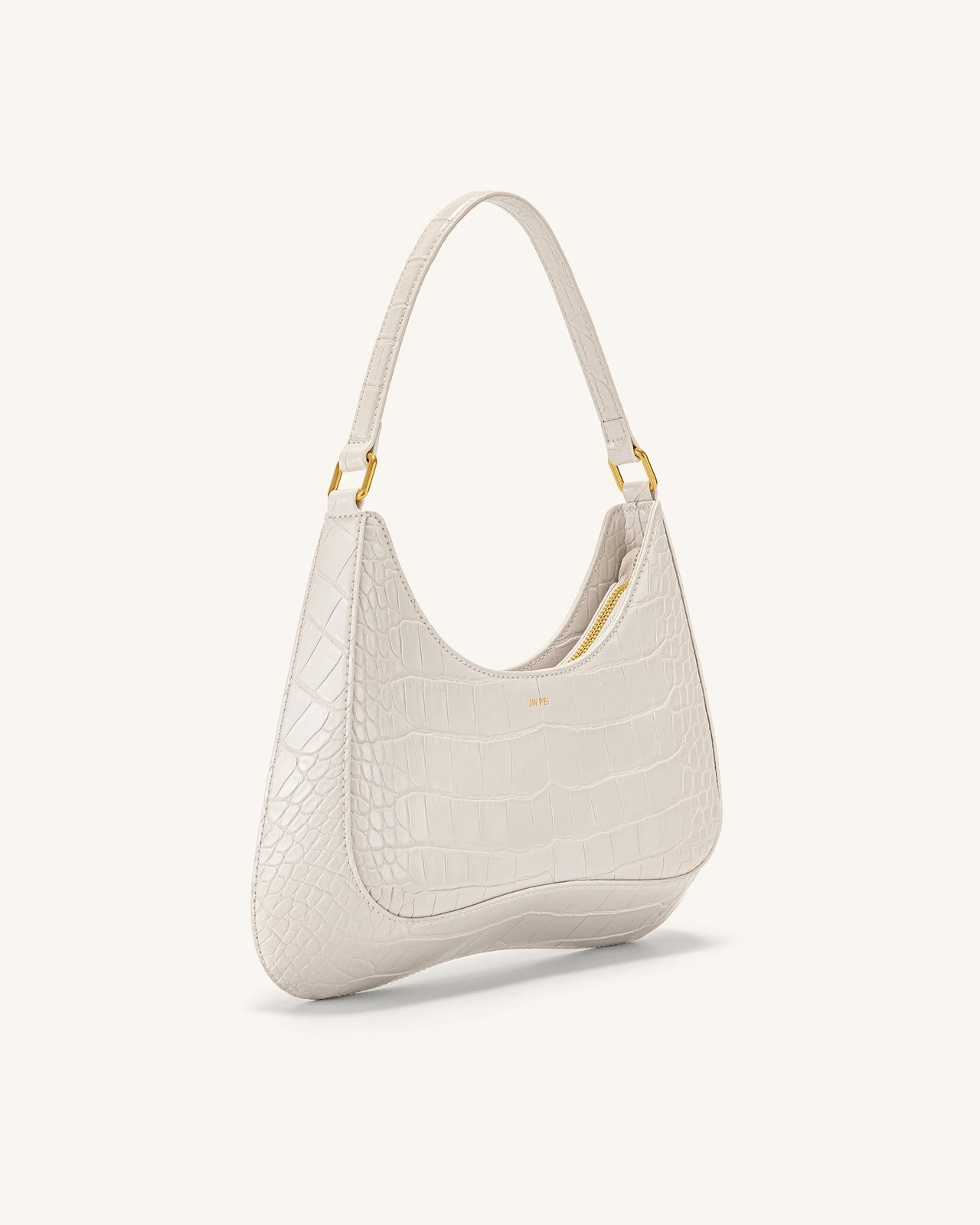 Ruby Shoulder Bag - White Croc