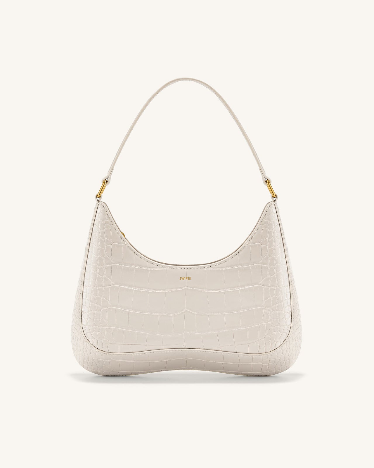 Ruby Shoulder Bag - White Croc