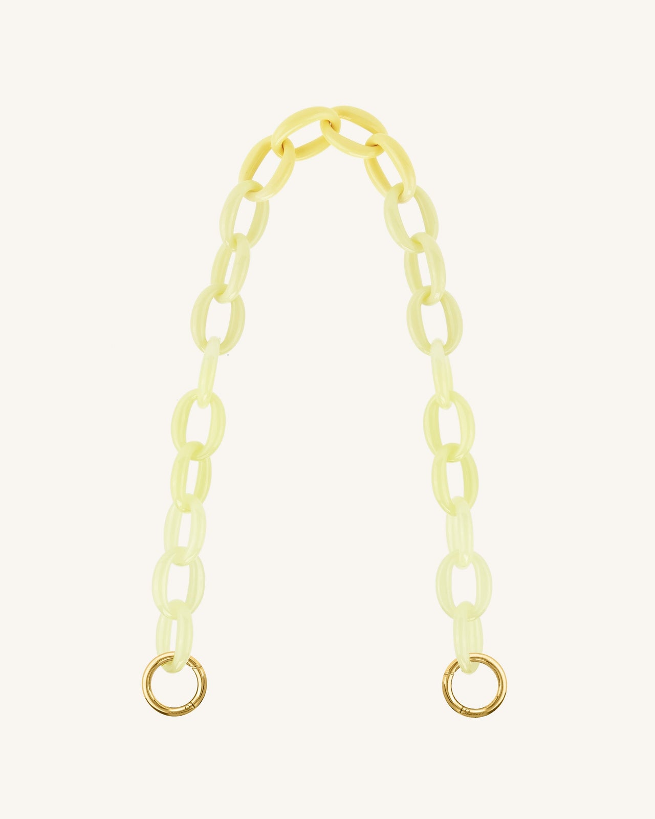 Mya Gradient Acrylic Chain Strap - Yellow